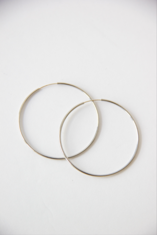 Skinny Hoop Earrings
