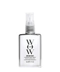 Color Wow Dreamcoat Supernatural Spray, travel size 50ml, clear rectangular bottle with white label and black text.