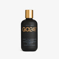 GO24•7 Mint Thickening Shampoo in an 8oz black bottle with a gold cap and lettering.