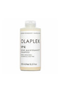 Olaplex No.4 Bond Maintenance Shampoo in a white 250ml bottle with clear flip-top cap.