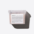 SOLU Sea Salt Scrub in a clear plastic tub with a white label, 250 ml.