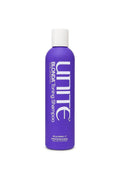 Unite Blonda Toning Shampoo, 8oz purple bottle with white cap and text.