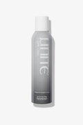 Unite U:Dry Clear Dry Shampoo, 6.7oz gray aerosol can with white cap and silver text.